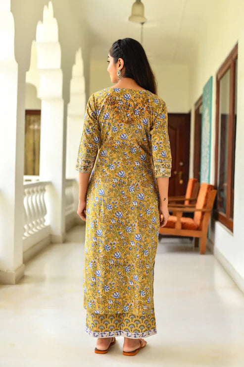 Printed Straight Kurta and Pant set with Dupatta