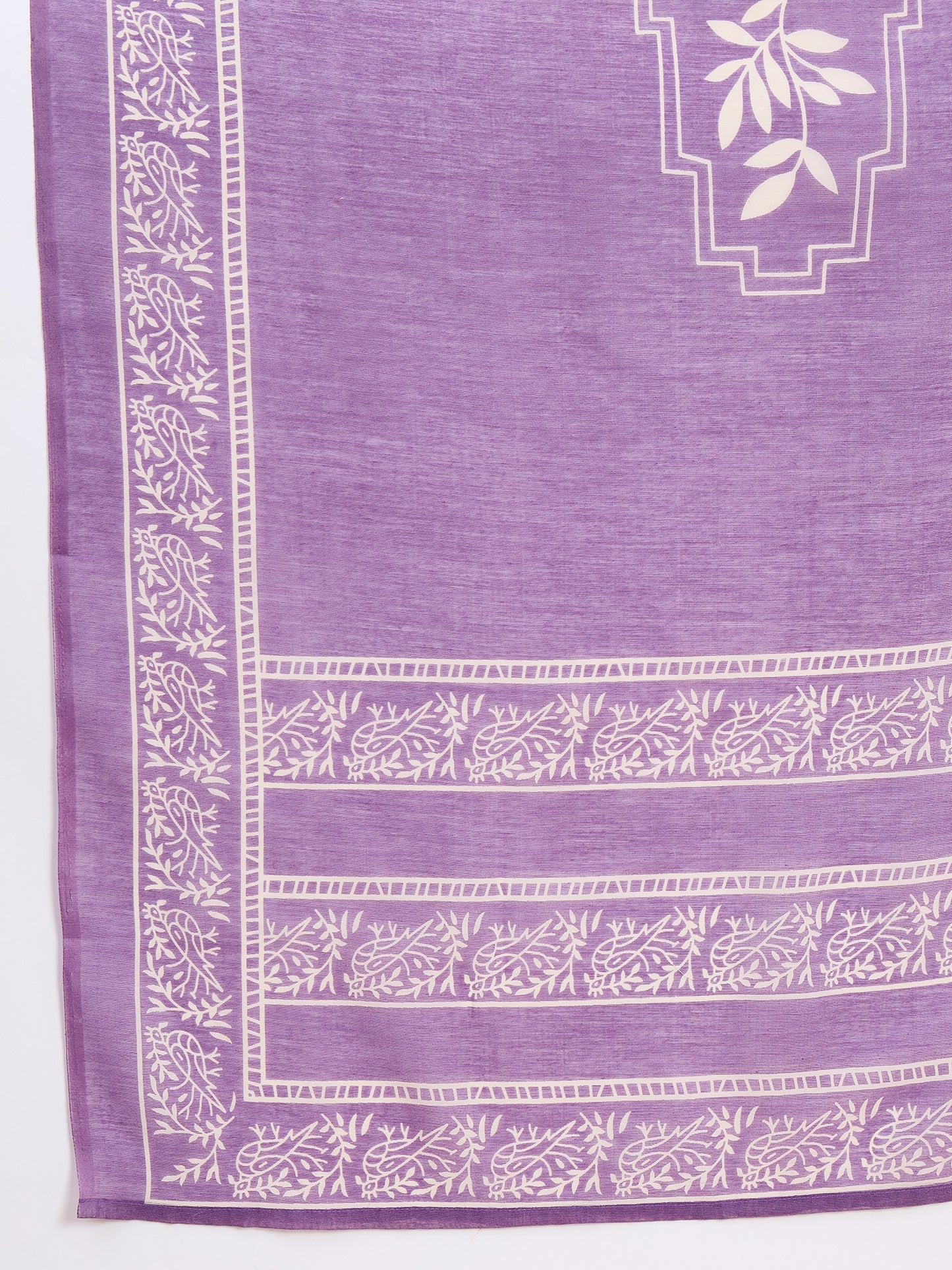 Women Viscose Purple Anarkali Kurta And Pant Set With Dupatta
