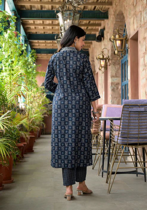 Embroidery Straight Kurta and Pant set with Dupatta