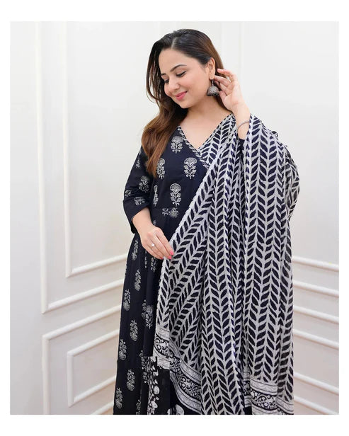 Angarakha Kurta and Pant Set with Dupatta