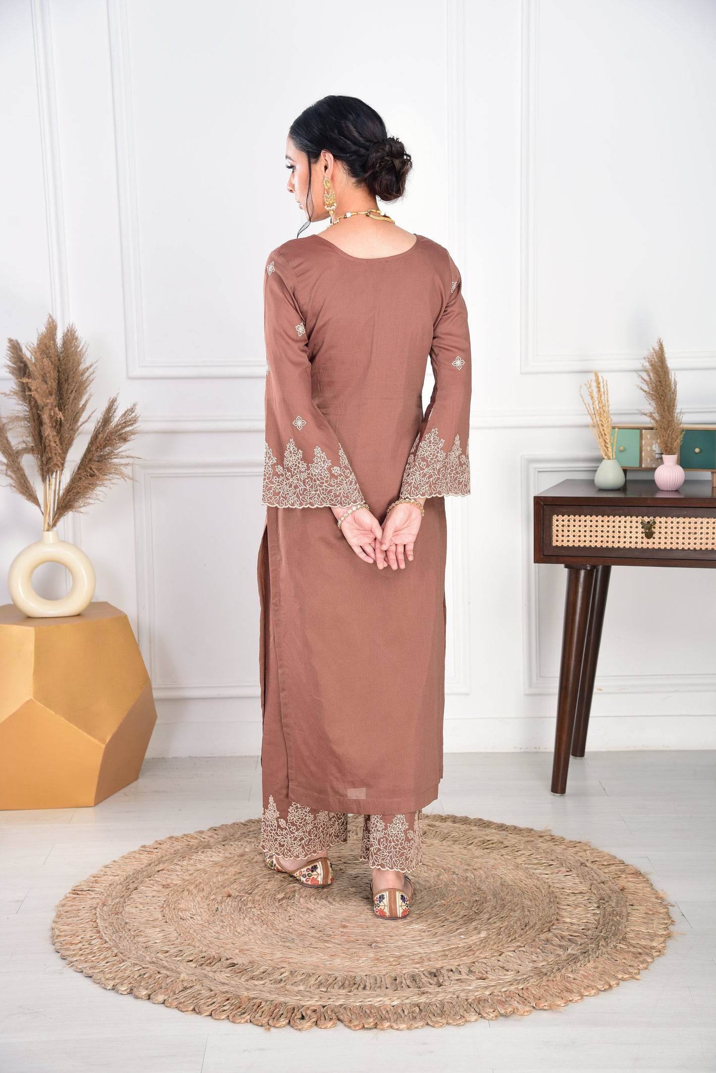 Women Silk Kurta Pant Dupatta Set
