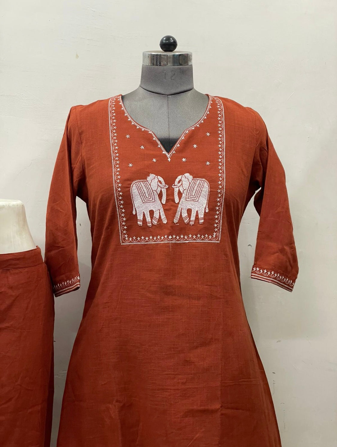 Cotton slub Coord set with Print work