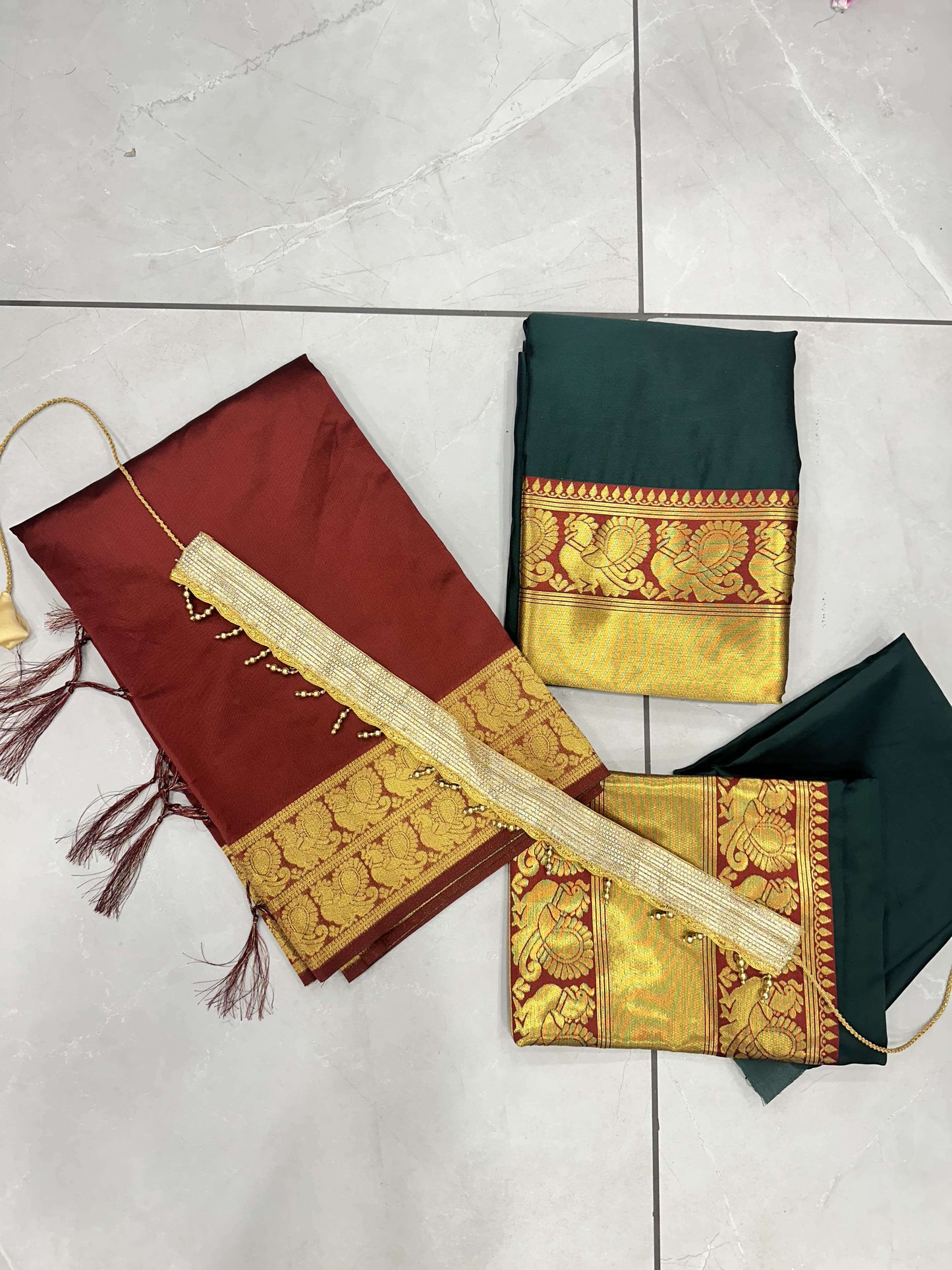 Women Woven Design Jacquard Un-Stitched Lehenga Choli Dupatta Set