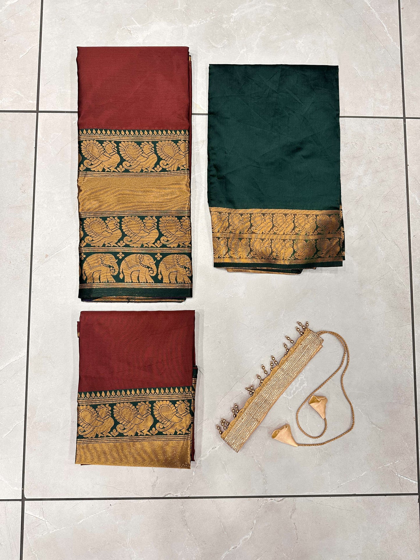 Women Woven Design Jacquard Un-Stitched Lehenga Choli Dupatta Set