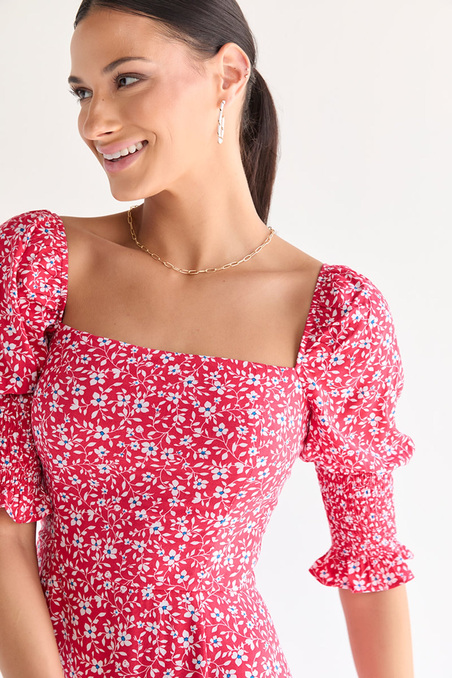 READYMADE GEORGETTE WESTERN MIDI DRESS LAUNCHED