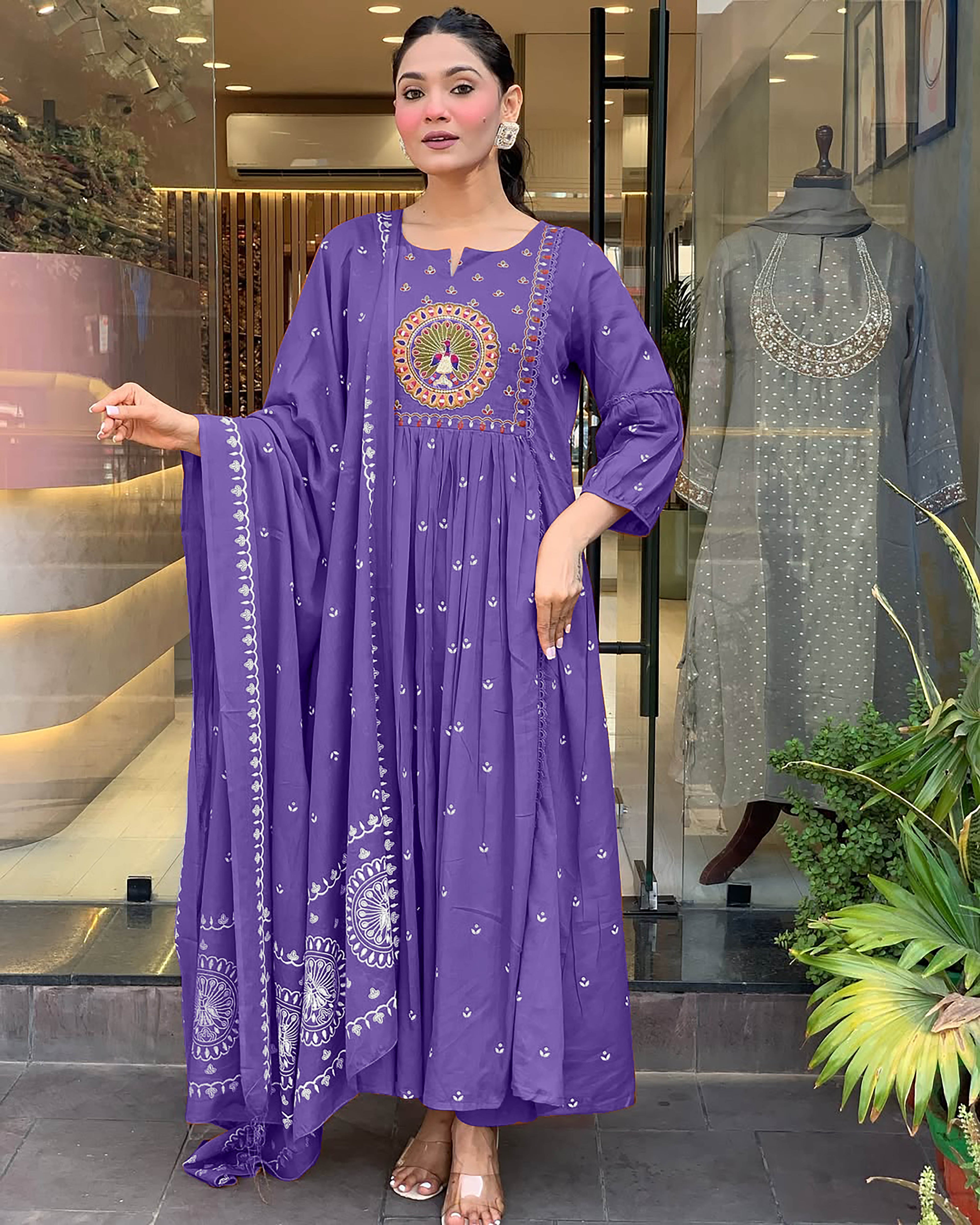 Women Viscose Printed Kurta and Pant Set with Dupatta