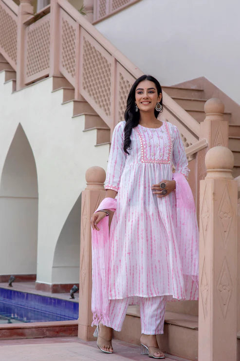 Siburi Printed Kurta and Pant Set with Dupatta
