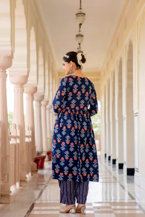 Embroidered Kurta and Pant Set With Dupatta