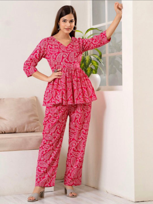 Printed Coord set