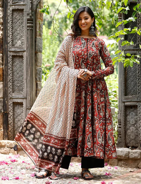 Women Printed A-Line Kurta and Pant Set With Dupatta