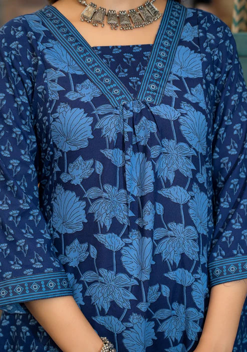 Embroidery Straight Kurta and Pant set with Dupatta