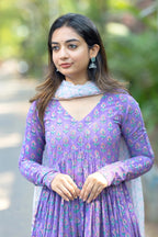 Anarkali Printed Kurta And Pant Set With Dupatta