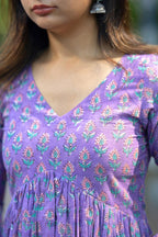 Anarkali Printed Kurta And Pant Set With Dupatta