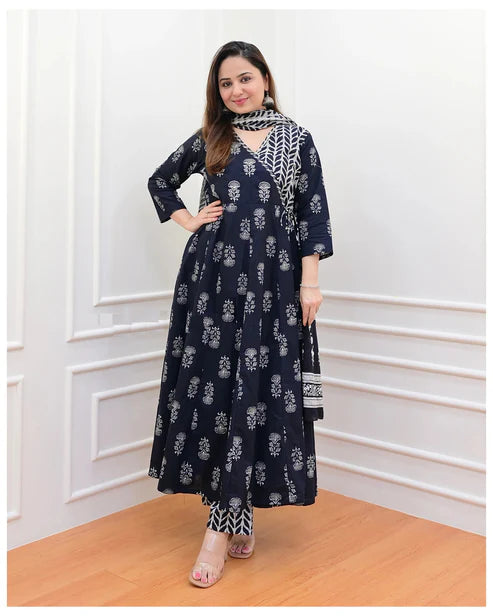 Angarakha Kurta and Pant Set with Dupatta