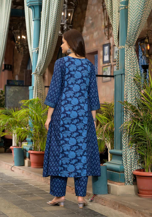 Embroidery Straight Kurta and Pant set with Dupatta