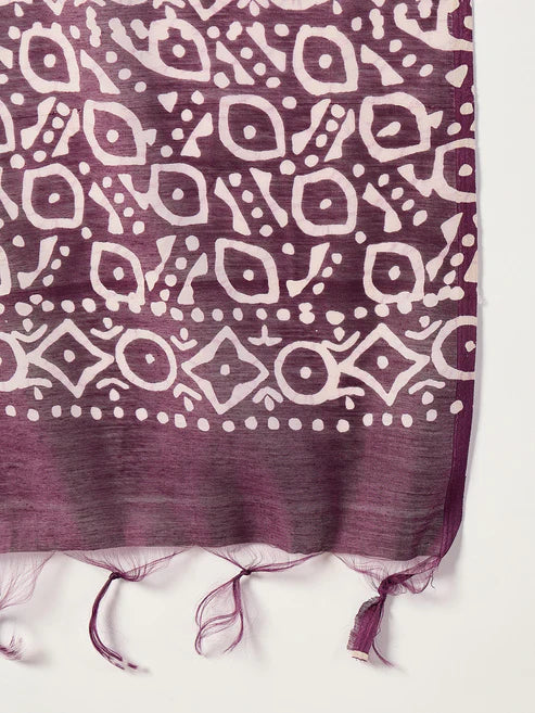 Printed Straight Kurta and Pant Set With Dupatta
