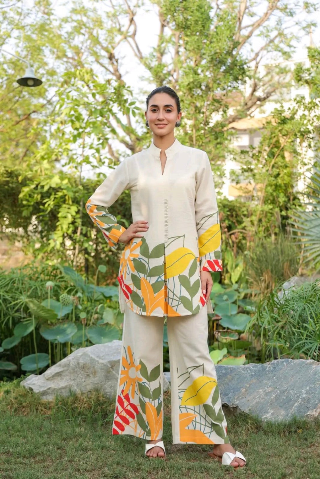 Premium Cotton Coord set with Print work