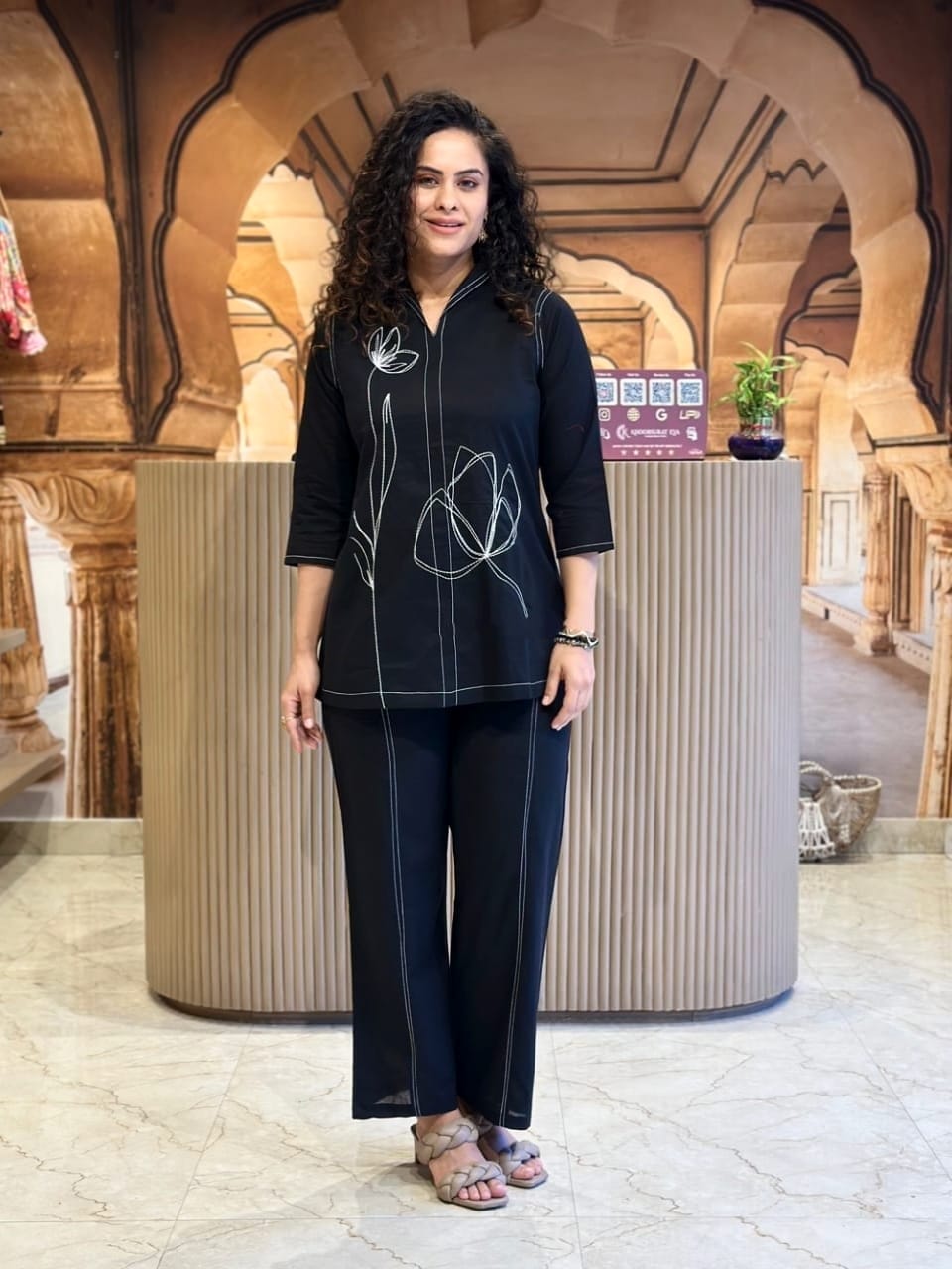 Embroidery Cotton Coord set