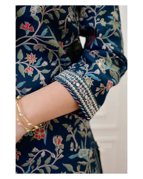 Embroidery Straight Kurta and Pant set with Dupatta