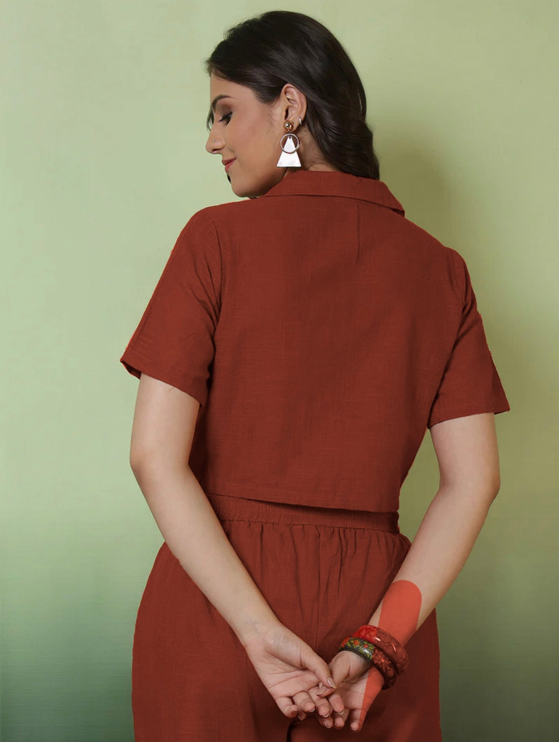 Cotton Coord set with Pattern Embroidery Work