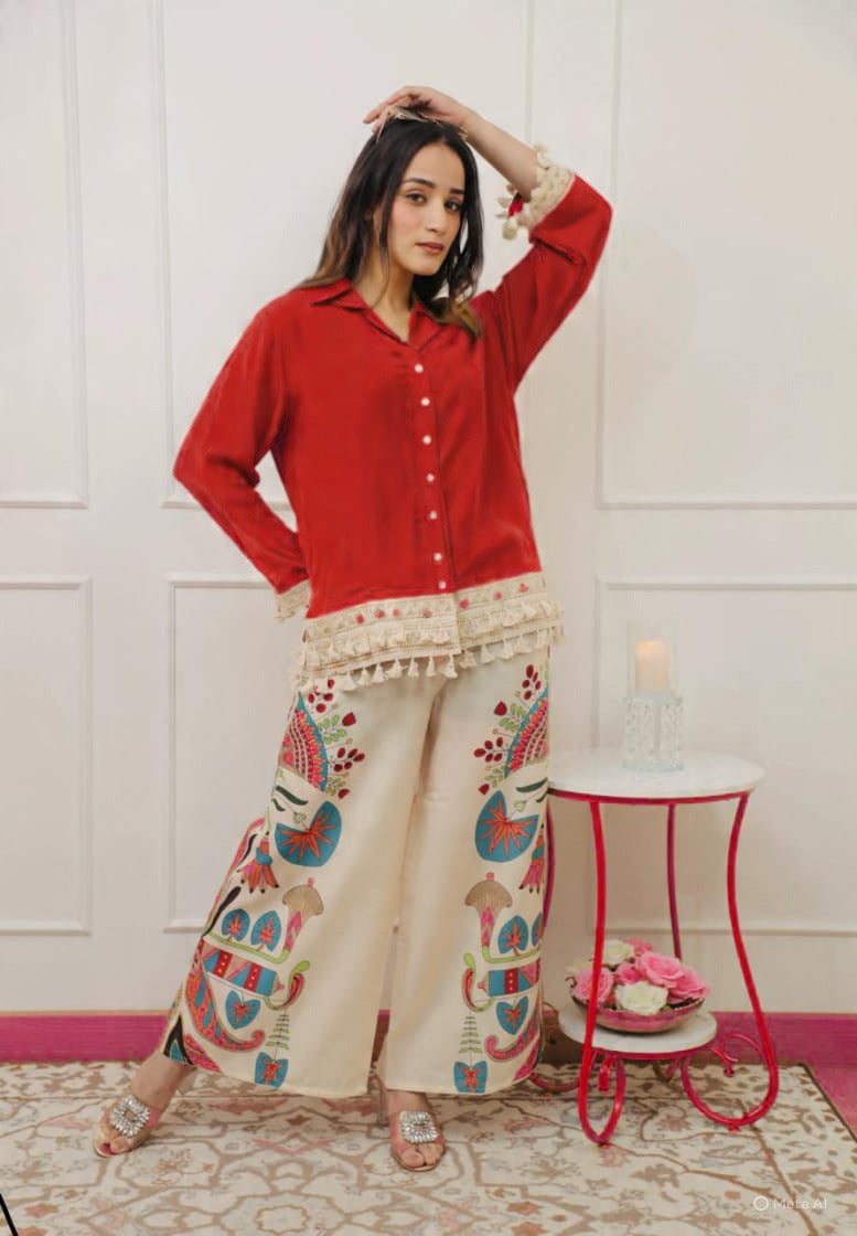 Premium Printed Cotton Coord Set