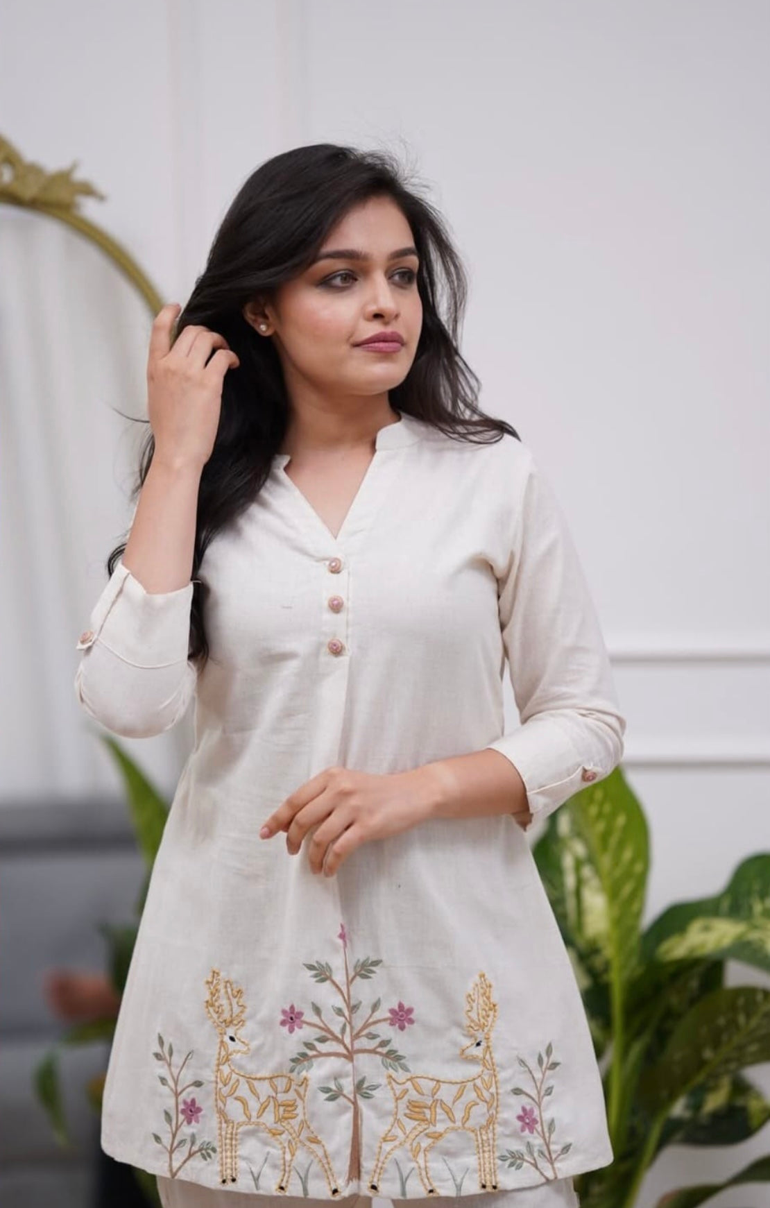 Cotton Coord set with Embroidery Work