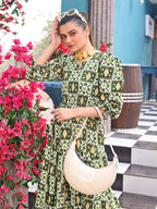 READYMADE GEORGETTE WESTERN MIDI DRESS