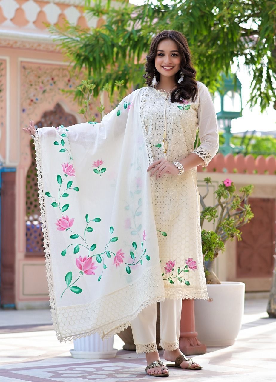 Cotton Anarkali Kurta Set