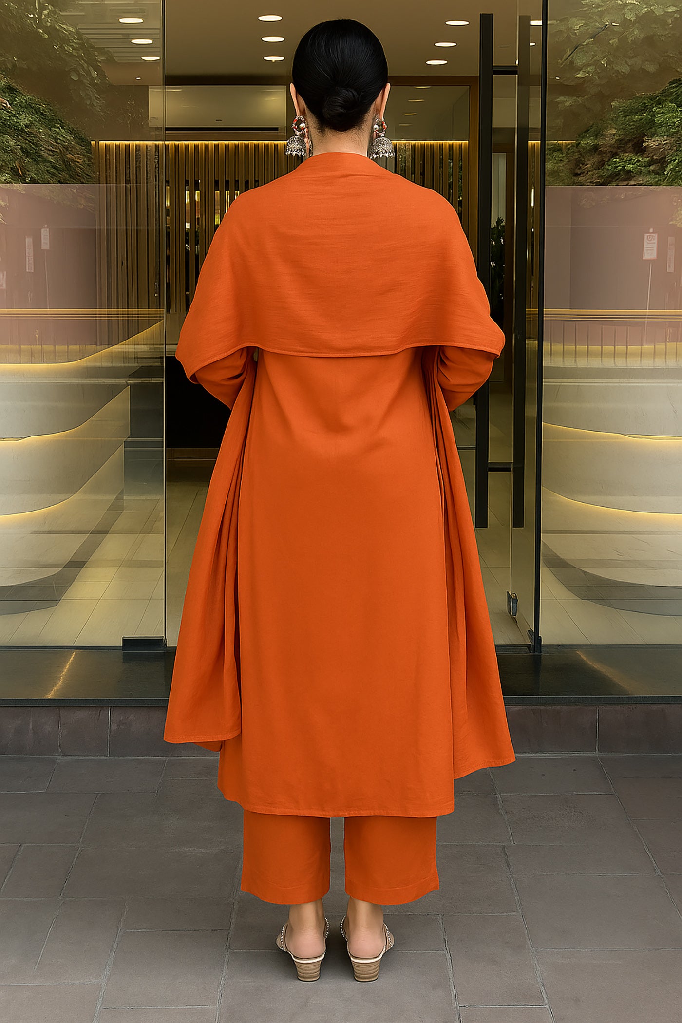 Anarkali Plazzo Dupatta Set