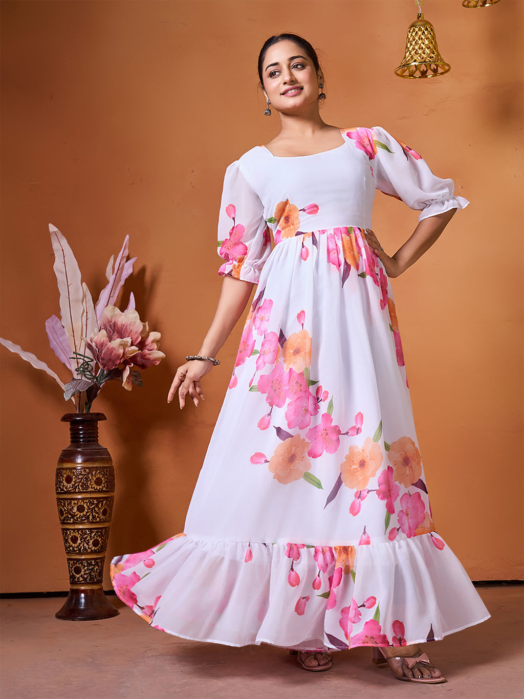 READYMADE GEORGETTE WESTERN MAXI DRESS LAUNCHED