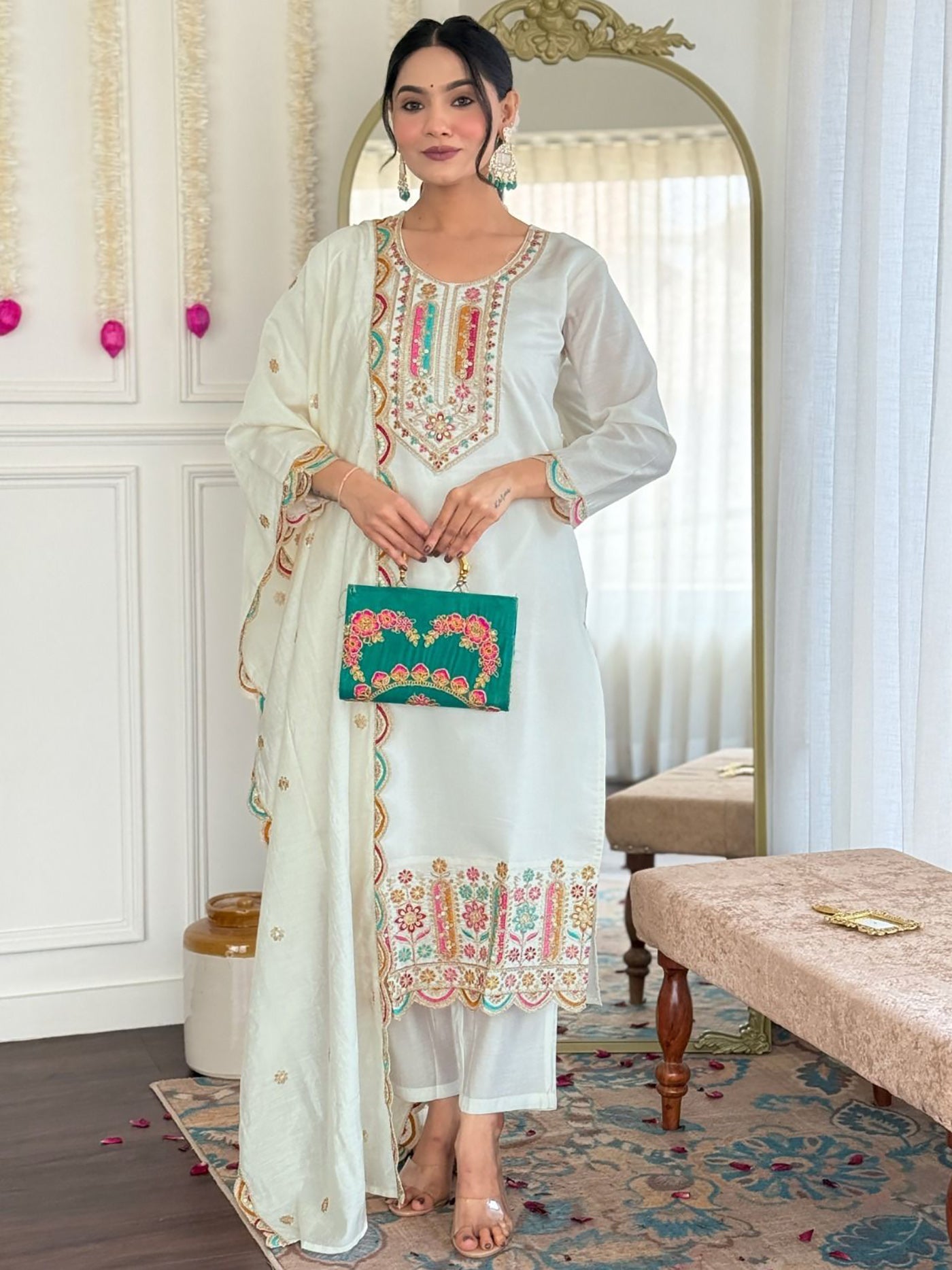 Kurta Pant Dupatta Set