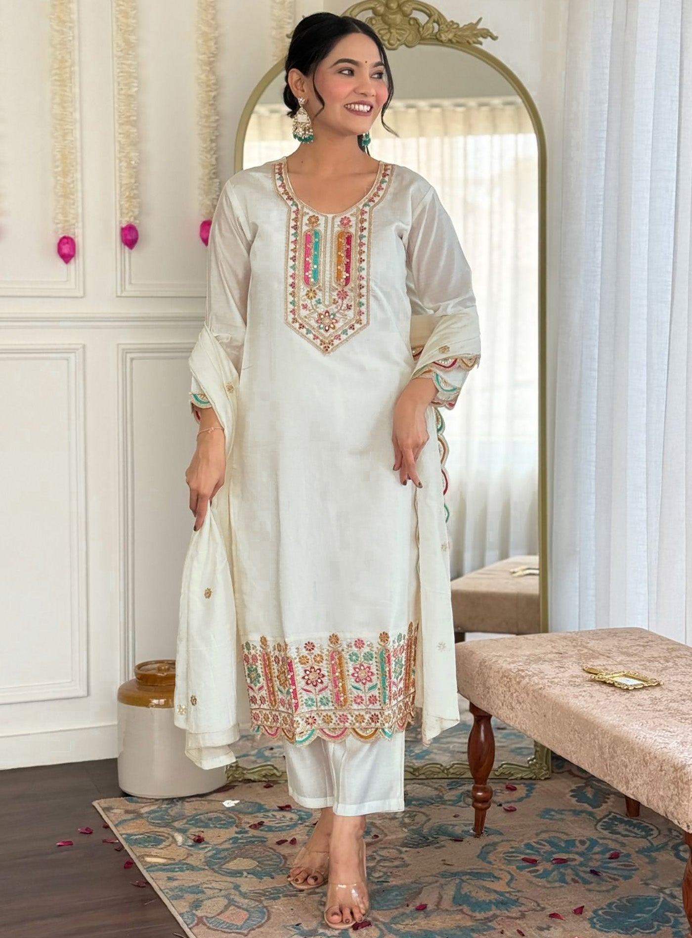 Kurta Pant Dupatta Set