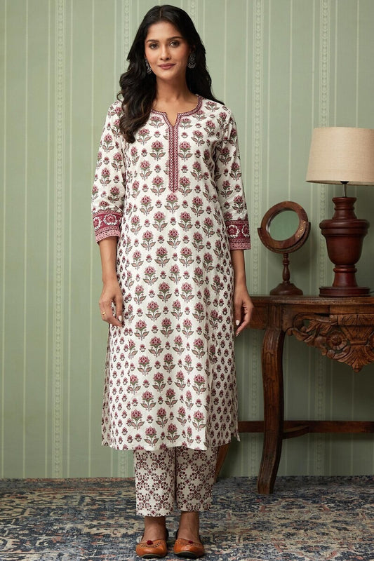 Cotton Co-ord Set/ 2 Piece Kurti