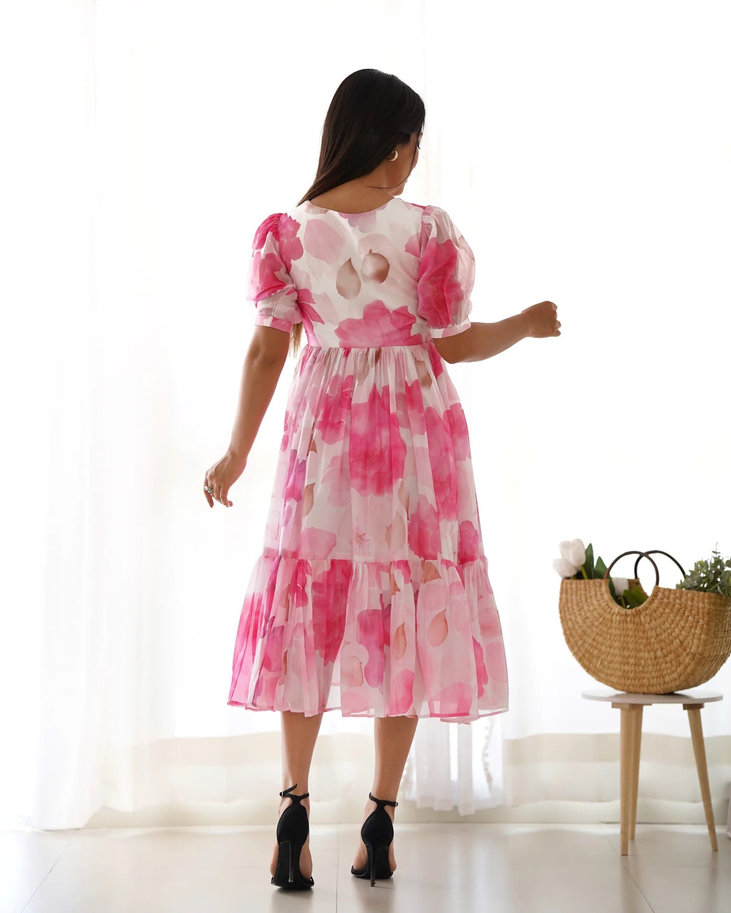READYMADE GEORGETTE WESTERN MIDI DRESS LAUNCHED