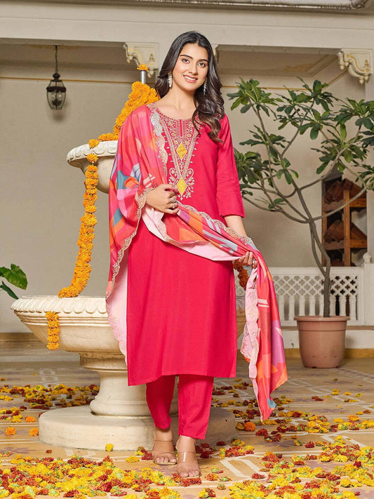 Women  Kurta Pant Dupatta Set