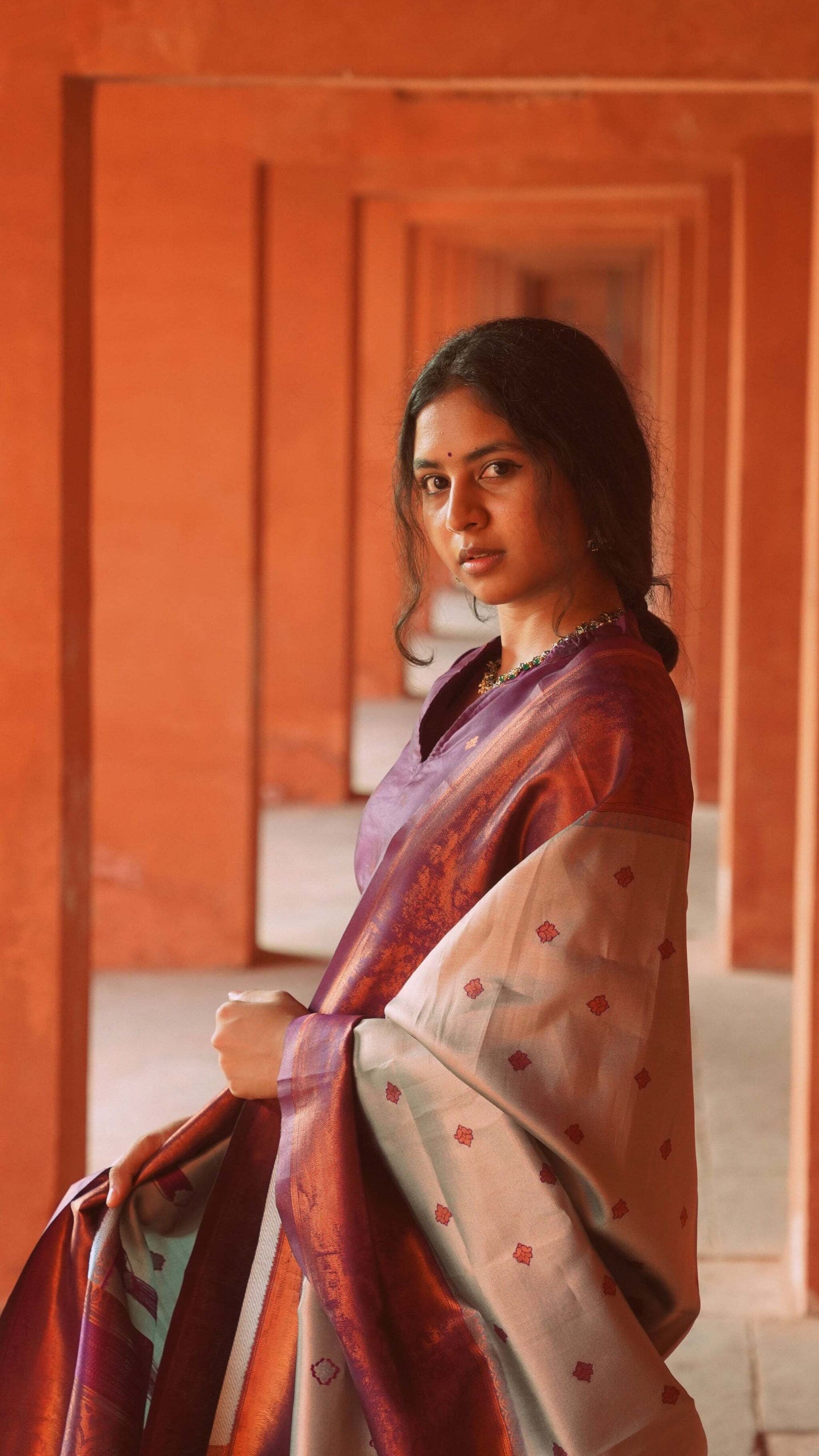 Women Jacquard Kurta Pant Dupatta Set