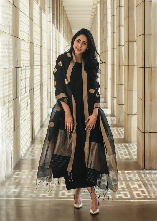 Women Silk  Kurta Pant Dupatta Set