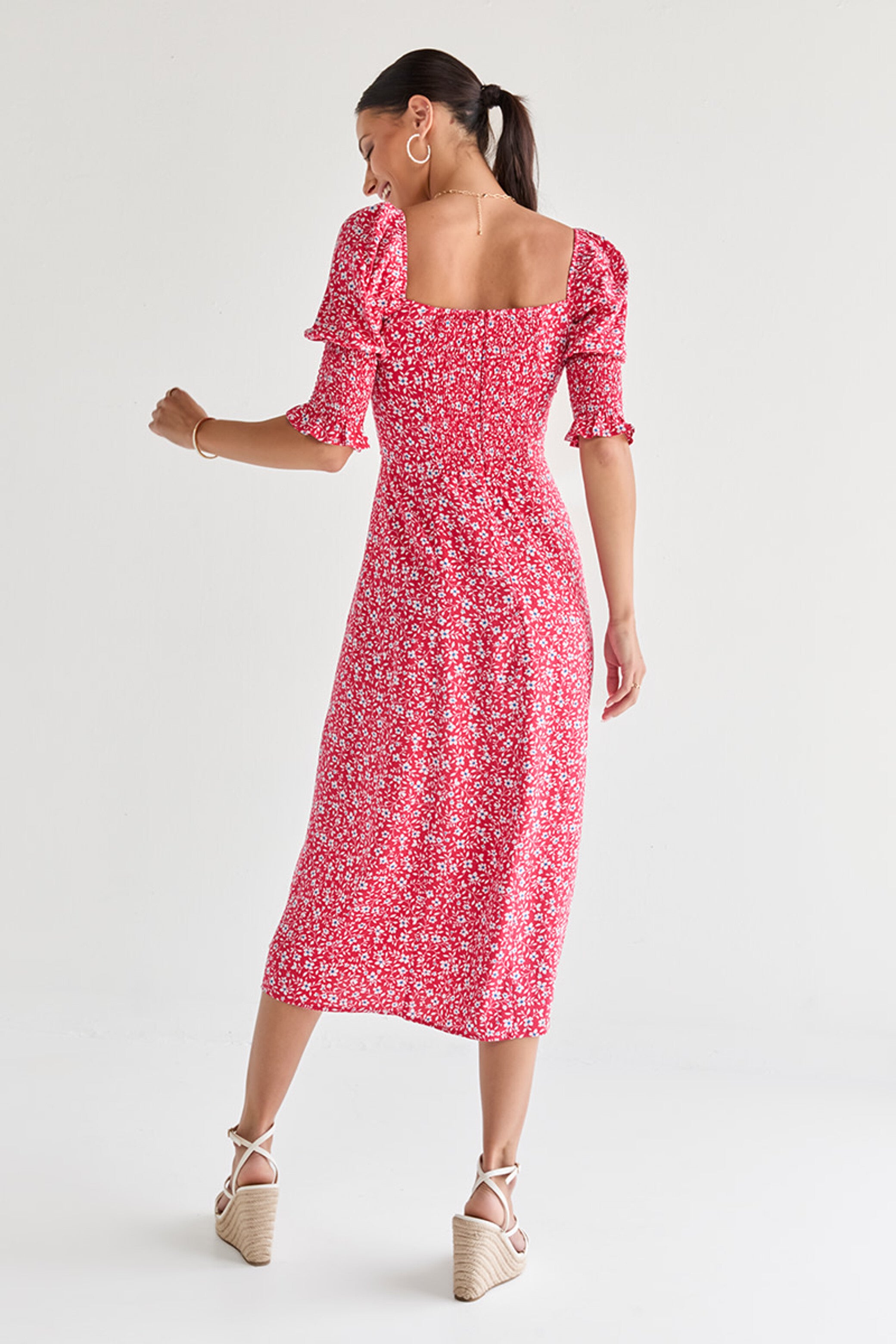 READYMADE GEORGETTE WESTERN MIDI DRESS LAUNCHED