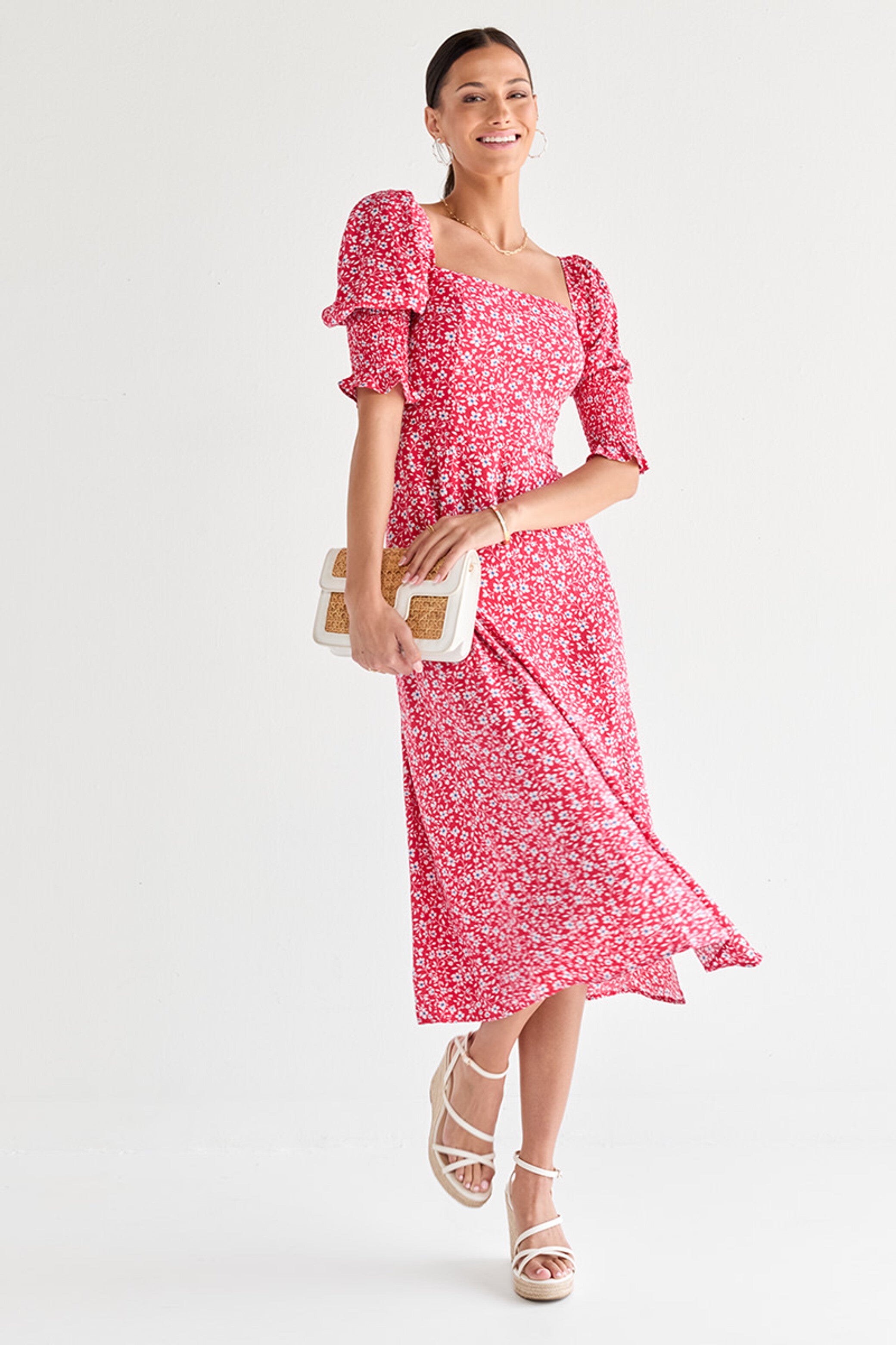 READYMADE GEORGETTE WESTERN MIDI DRESS LAUNCHED