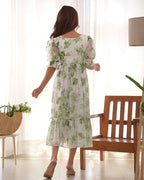 GEORGETTE WESTERN MIDI DRESS